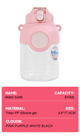 Aohea Bouteille d'eau de sport 810ml en tritan sans BPA pour enfants portable pour boire directement