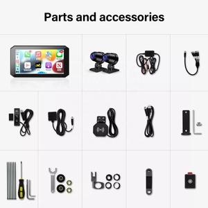 새로운 오토바이 네비게이션 장치 도난 방지 빠른 릴리스 5.5 인치 GPS 터치 스크린 방수 CarPlay 안드로이드 자동 듀얼 카메라 - Product Image 4