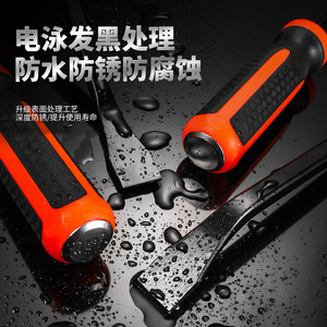 Barre de levier industrielle en acier au chrome-vanadium avec extrémité en forme de ciseau et poignée antidérapante, 8, 12, 18, 24 pouces - Product Image 4