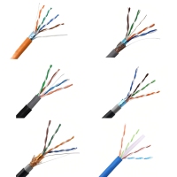 Câble réseau blindé haute vitesse à paires torsadées Cat7 SSTP, câble réseau LAN avec 305 m, 4 paires, 8 conducteurs