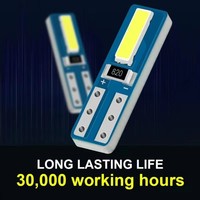 A80 LED Wedge BulbT5 7020 2SMD W3W W1.2W Auto Interior salpicadero instrumento lámpara coche salpicadero iluminación