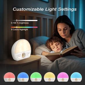 Machine à bruit blanc HiFiD, son pour le sommeil, lumière de réveil, <span class=keywords><strong>radio</strong></span> FM <span class=keywords><strong>avec</strong></span> haut-parleur Bluetooth, LED RGB pour bébé, adulte, maison, bureau - Product Image 3