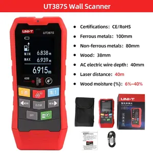 <span class=keywords><strong>Detector</strong></span> de Metais UT387C Scanner de Parede <span class=keywords><strong>4</strong></span> em 1 Localizador de Fios Elétricos e Vigas de Madeira com Calibração de Buzzer UT387E S - Product Image 6