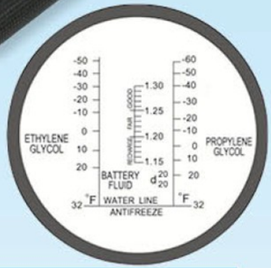 부동액 빙점 냉각수 테스터 애드블루 농도 에틸렌-60 ~ 32 파라드 글리콜 자동차 배터리 굴절계 60 ~ 32 파라드 - Product Image 3