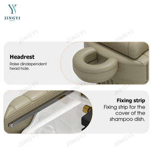 Tempat tidur Spa Jepang, terapi kepala berbaring, tempat tidur Spa pedikur dengan pijat sandaran dapat disesuaikan - Product Image 5