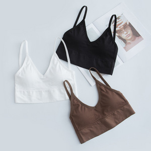 En gros Big U Beauty <span class=keywords><strong>Soutien</strong></span>-<span class=keywords><strong>gorge</strong></span> sans couture <span class=keywords><strong>enveloppant</strong></span> sans bretelles, à fines bretelles, sans armatures, dos lacé, bonnet triangle - Product Image 2