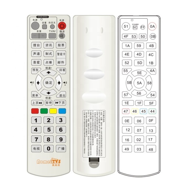 DOTY DT-045 Custom Crown TV Remote Control AAA Battery 45 Buttons 10m Range LED Indicator Light Guangdong China Manufacturer