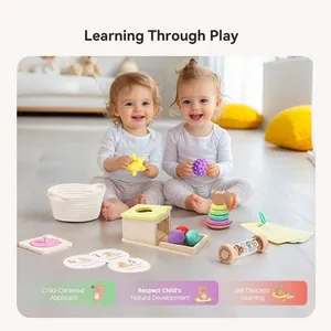 <span class=keywords><strong>Scatola</strong></span> regalo didattica mensile per bambini in età prescolare <span class=keywords><strong>Montessori</strong></span> realizzata con Set di giocattoli in legno - Product Image 4