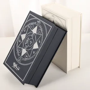 Custom New Antiquity Paper Magic Book Shape Gift Box Paperboard Candy Chocolate Present Packaging Box for Wedding Birthday Gift