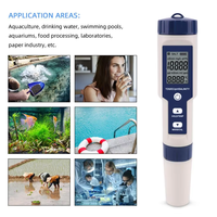 Test d'eau direct du fabricant Testeur numérique 5 en 1 pour compteur TDS/EC/PH/salinité/température