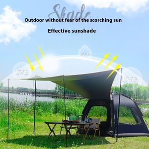 Tienda de Campaña Glamping para Parejas, Totalmente Opaca, Oxford 210D, Protección UV, Instalación Instantánea, Ligera, para <span class=keywords><strong>Viajes</strong></span> Románticos al Aire Libre - Product Image 3