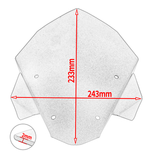 XXUN accesorios de la motocicleta parabrisas para Honda CB650R 2019 2020 <span class=keywords><strong>CB</strong></span> 650R <span class=keywords><strong>CB</strong></span> <span class=keywords><strong>650</strong></span> <span class=keywords><strong>R</strong></span> Neo deportes Cafe 2019 de 2020 de 2021 - Product Image 6