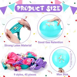 <strong>Unicorn</strong> Latex Balloons Kit Rainbow Birthday <strong>Party</strong> Balloons <strong>Supplies</strong> for <strong>Unicorn</strong> Theme Birthday - Product Image 3