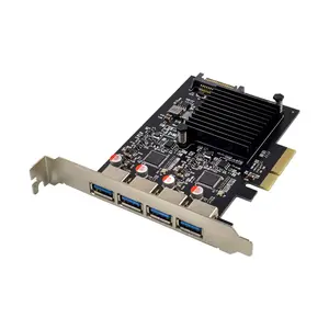 Sunweit ST647 USB 3.1 Gen 2 10Gbps 4 Ports Type A PCI-e 3.0 x4 ASM3142 Controller card