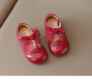 Children's Princess <b>Shoes</b> Flat <b>Shoes</b> Spring and Summer Children's Fashion Bowknot Dress <b>Shoes</b> - Product Image 5