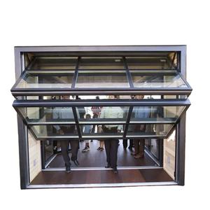 Design <span class=keywords><strong>de</strong></span> luxe Portes <span class=keywords><strong>de</strong></span> <span class=keywords><strong>garage</strong></span> automatiques à isolation éolienne en verre transparent 8*7 - Product Image 2