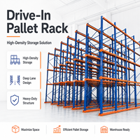 Système de rayonnage encastré robuste sur mesure, rayonnage industriel en acier pour stockage de palettes, protection contre la corrosion, peinture électrostatique en poudre