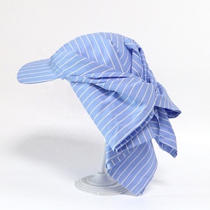 2026 Populaire pour femmes, style urbain personnalisé, turban triangulaire, bonnet doux à rayures, bord incurvé, <span class=keywords><strong>foulard</strong></span> à nouer, casquette-<span class=keywords><strong>foulard</strong></span> - Product Image 4