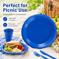 Aanpasbare 7'' 9'' 10.25'' multifunctionele party PS plastic serveerschotels voor dessert, fruit en salade