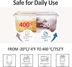 Recipientes de Vidrio para Almacenamiento con Tapas (Paquete de 13) Juego de Recipientes de Vidrio en Oferta - Product Image 3