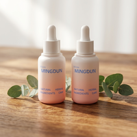 Boîtes d'emballage luxueuses pour flacons de lotion de 500 ml avec pompe pulvérisatrice, couleur argent rose, plastique PETG pour huile corporelle et shampoing