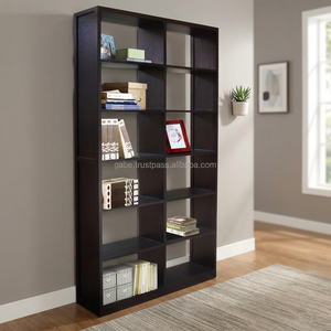 Rack Bookcase <b>Modern</b> Design Dark Colour Mahogany Wood Living Room Furniture Customizes Size - Product Image 3