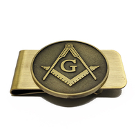 Conception gratuite épingle à maçon métal personnalisé or Club maçonnique insigne franc-maçon Regalia émail revers épingle maçonnique pince à billets épingle à maçon