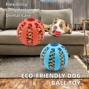 Toptan özel çevre dostu interaktif köpek oyuncak top oyuncak küçük diş <span class=keywords><strong>Pet</strong></span> temizleme çiğnemek oyuncaklar aksesuar yavaş besleyici dağıtıcı - Product Image 2