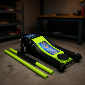 Gato hidráulico de suelo D0100X32ILX de 4 toneladas (8000 lb) de capacidad, perfil bajo, con rango de elevación de 2.5 a 20 pulgadas, construcción de acero. - Product Image 2