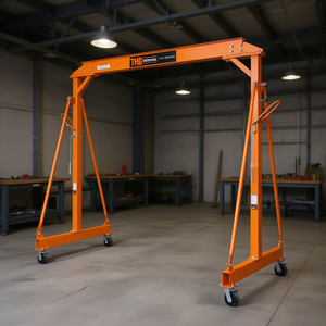 Grue portique industrielle Tmg, capacité 4400 lb, hauteur réglable de 95 à 142 pouces, pour machines de construction et d'ingénierie - Product Image 2