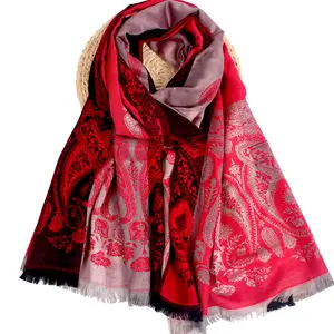 pashmina shawl fashion soft jacquard woven scarf elegant ethnic wrap custom pashmina scarf
