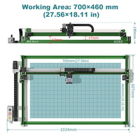 NEJE Max4 V2 E80 Machine de gravure laser haute puissance Défonceuse à bois de bureau 4 axes Machine de découpe laser industrielle