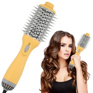 1200W Round Rotating Volumizer Styler Hot Air Brush One Step hair brush blow dryer