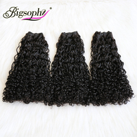 SDD Double Drawn Funmi Posh Bundles bruts bouclés Bundles de cheveux humains non transformés Extensions de vendeur Bundles bouclés indiens