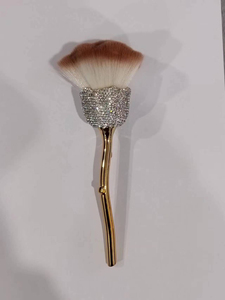 Pinceau à poudre en fibre plastique à paillettes diamantées, marque privée, pour usage cosmétique et onglerie - Product Image 6