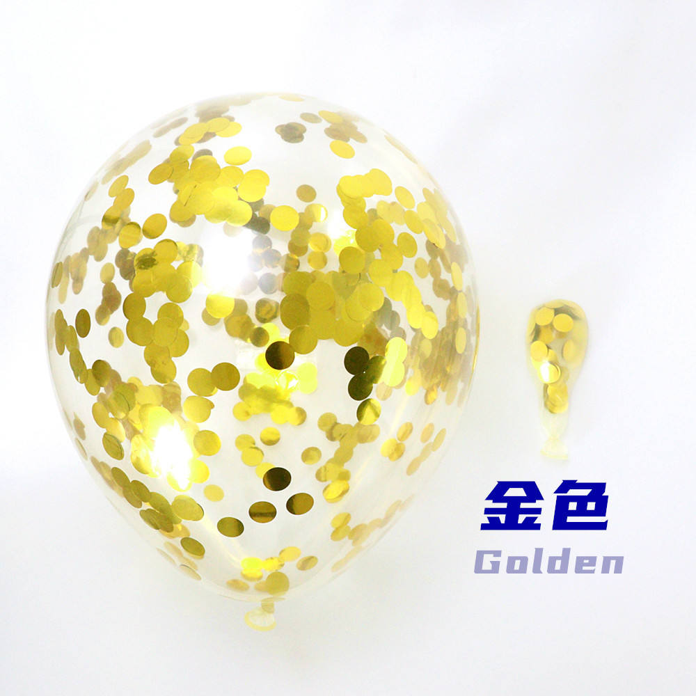 Golden sequin balloon