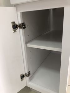 Popular diseño más nuevo blanco pintado madera maciza RTA Slim Shaker puerta estilo muebles de cocina gabinetes - Product Image 5