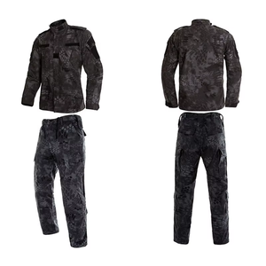 DF <b>Black</b> Python camouflage ACU outdoor camping <b>working</b> uniforms jacket and <b>pants</b> cargo men clothes stock - Product Image 2