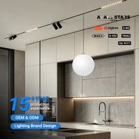 Éclairage intérieur russe : Spots magnétiques encastrés pour plafond tendu, sur rail en aluminium haute tension 220V 25MM