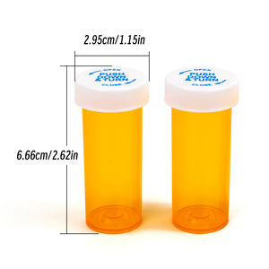 Flacon de pilules en plastique personnalisé réversible avec bouchon réversible - Product Image 2