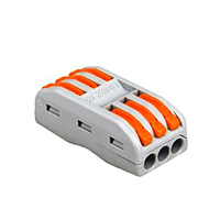 Conducteur de fil d'écrou de levier compact bornier rapide N dans N circuit de sortie connecteur de fil rapide de poussée d'épissure en ligne