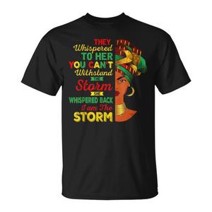 T-shirt da donna I Am The Storm Black History Month con design Juneteenth - Product Image 1
