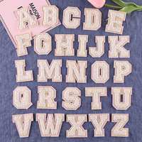 Patch en chenille personnalisé en lettres 3D gonflées pour vestes universitaires, chapeaux et vêtements – Décorations textiles en gros