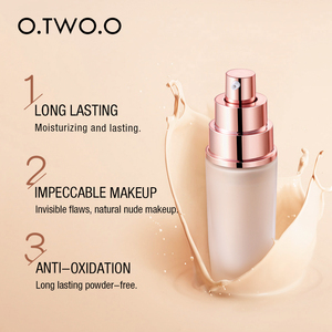 O. Tw O.o Hydraterende Cosmetica Base Gezichts Natuurlijke Whitening Zijdeachtige Antioxidant Vloeibare Foundation Oem Aanpassen Van Uw Eigen Logo