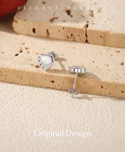 Conjunto de collar y pulsera con colgante de trébol de cuatro hojas en plata de ley 925 con circonitas, joyería delicada y de la suerte para mujer. - Product Image 3