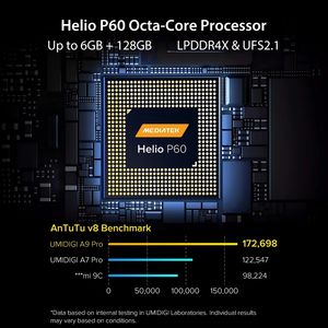 <span class=keywords><strong>UMIDIGI</strong></span> <span class=keywords><strong>A9</strong></span> <span class=keywords><strong>Pro</strong></span> 32/48MP Quad Caméra 24MP Caméra Selfie 6GB 128GB Helio P60 Octa Core 6,3\" FHD Téléphone Mobile Global - Product Image 6