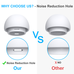 Nuevos Puntas de Silicona de Repuesto New Bee (4 Pares, Tallas XS/S/M/<span class=keywords><strong>L</strong></span>) para Apple <span class=keywords><strong>Airpods</strong></span> <span class=keywords><strong>Pro</strong></span> 2 (2.ª Generación) con Orificio de Reducción de Ruido - Product Image 5