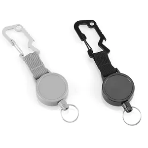 Mở Chai xe dễ dàng kéo Key ID chủ thẻ có thể thu vào Keychain nhựa Huy hiệu Reel chủ với tự động kính thiên văn dây