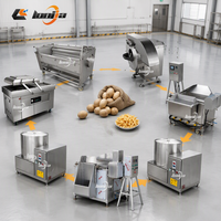 Friteuse Électrique Commerciale à Pommes de Terre 50 kg/h, Ligne de Production de Frites Semi-Frites