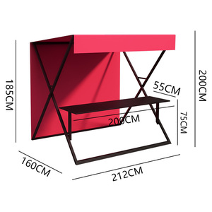 แผงแผงลอยแบบพับได้แบบพกพายอดนิยมสำหรับขายในห้างสรรพสินค้าตลาดกลางคืนและสี่เหลี่ยม - Product Image 6